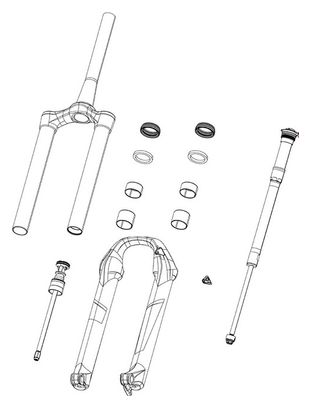 Bouteille de rechange pour fourche Rockshox Sid/Reba 29