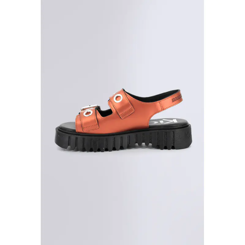 Kick falk Bronze cuivre SANDALES Cuir Femme