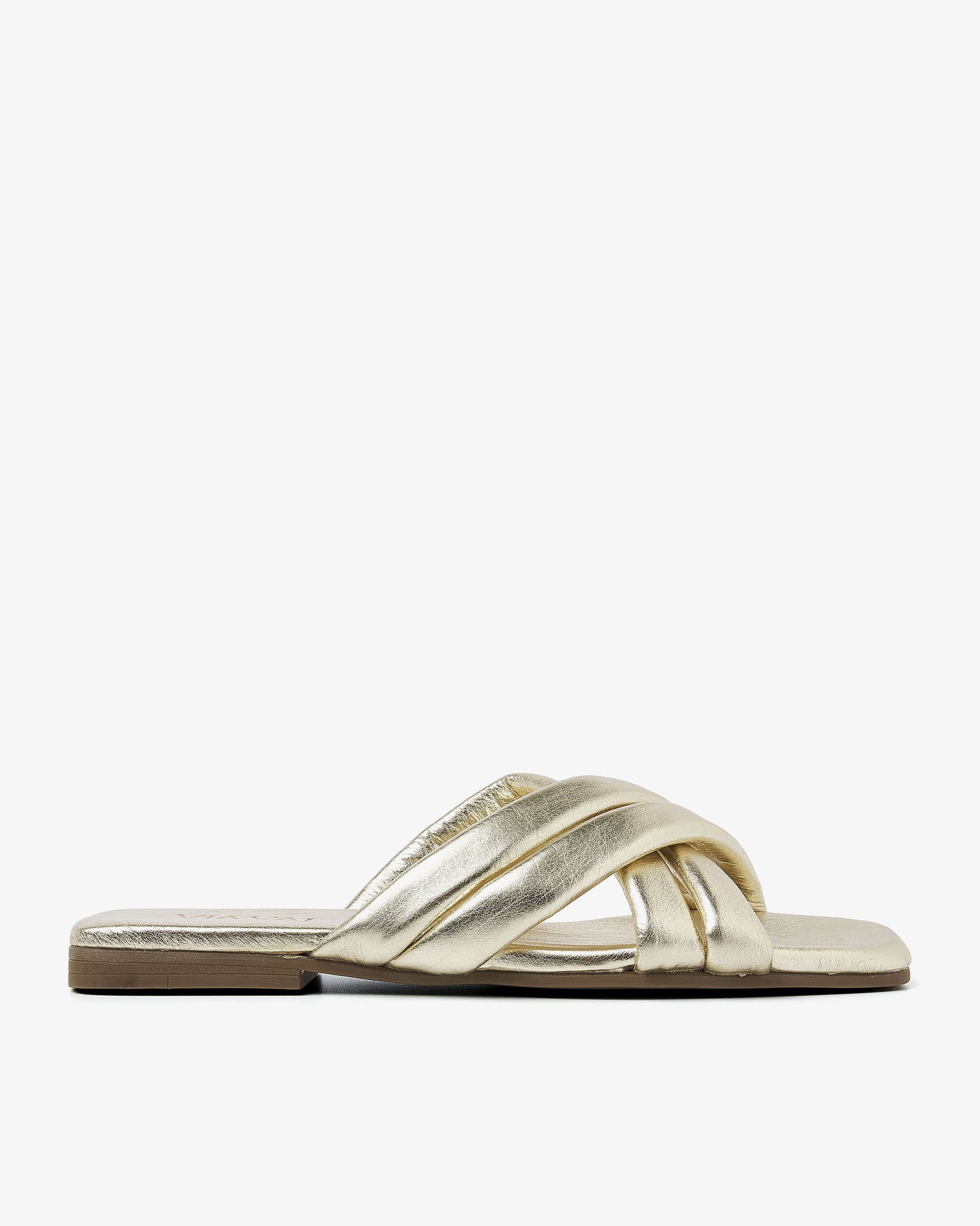 VIA VAI gouden slippers Kiki Lot
