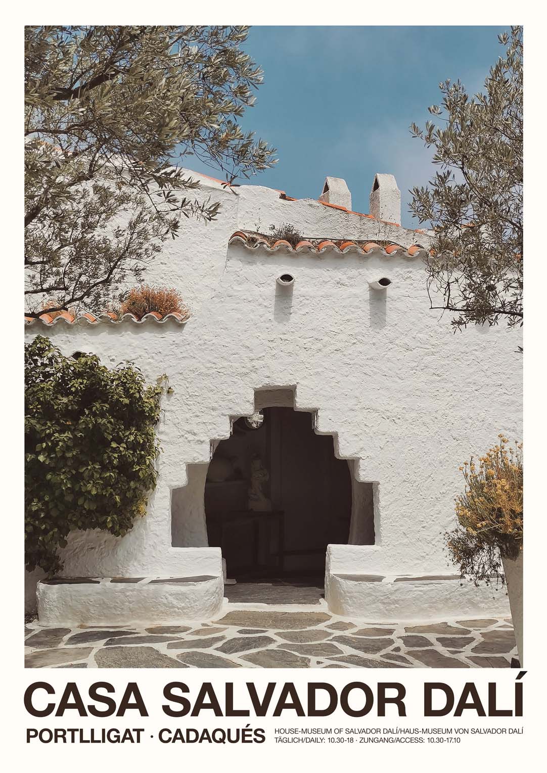 Viereckige Tür Maison Dali Cadaques von Florent Bodart