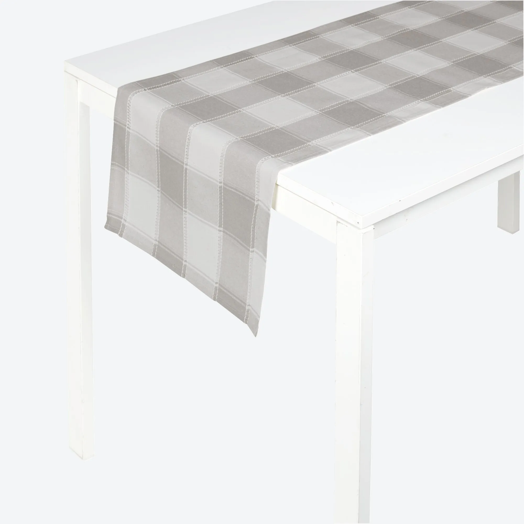 Tischläufer mit Jacquard-Karomuster, 40x140cm