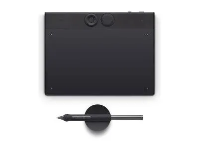 Wacom Intuos Pro - Digitizer - lille - højre- og venstrehåndet - 18.7 x 10.5 cm - elektromagnetisk - 3 knapper - trådløs, kablet - USB, Bluetooth