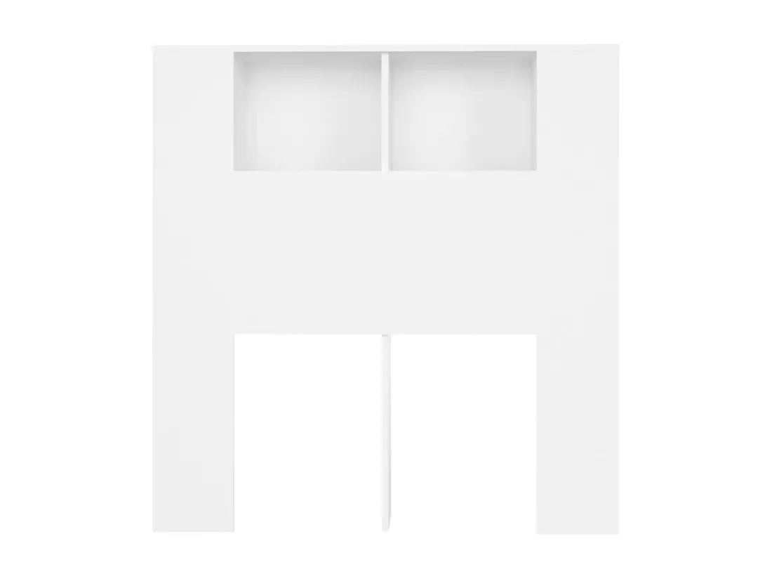 Armoire de tête de lit Blanc 100x18,5x104,5 cm