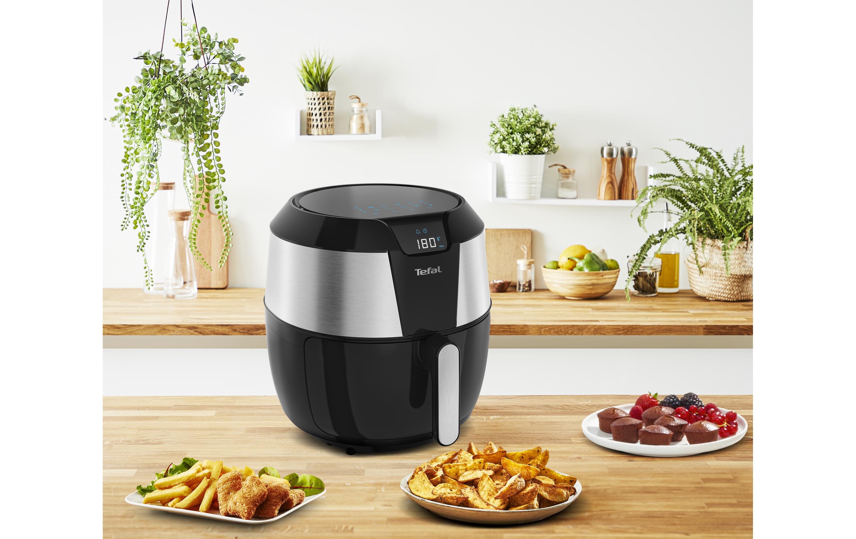 Heissluft-Fritteuse EasyFry XXL 1.6 kg, Schwarz/Silber<br>Vielseitige Fritteuse mit 5.6 l Fassungsvermögen