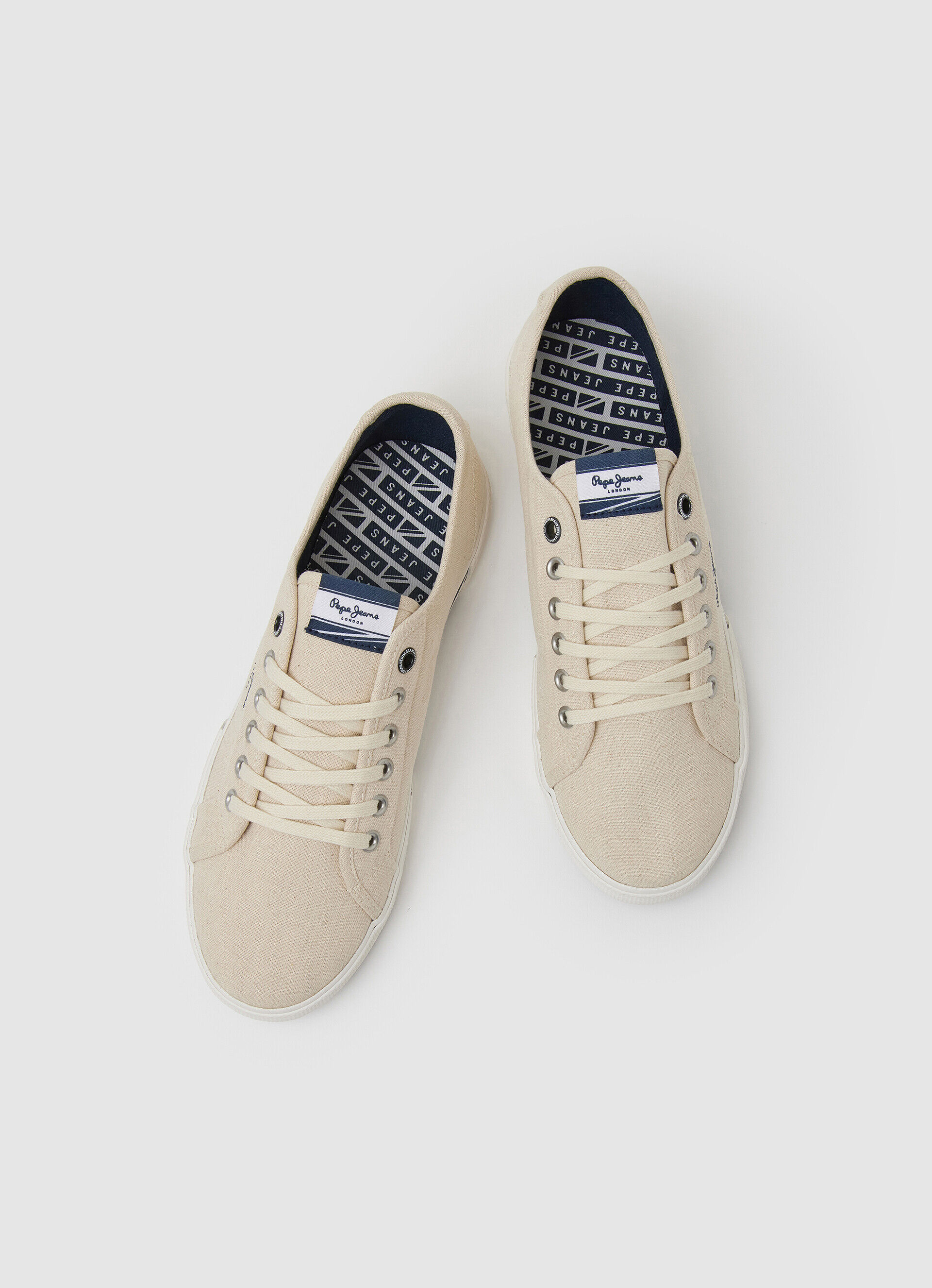 Tênis Brady Basic - bege e branco