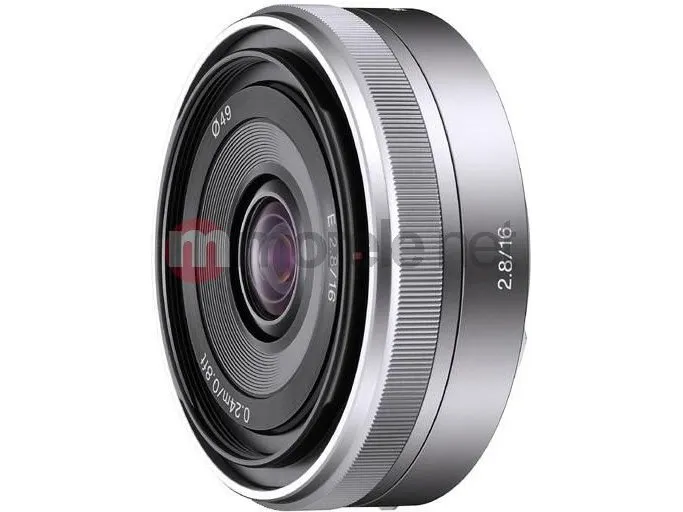 Objektiv Sony E 16mm F2.8 (Sølv) | (SEL16F28)
