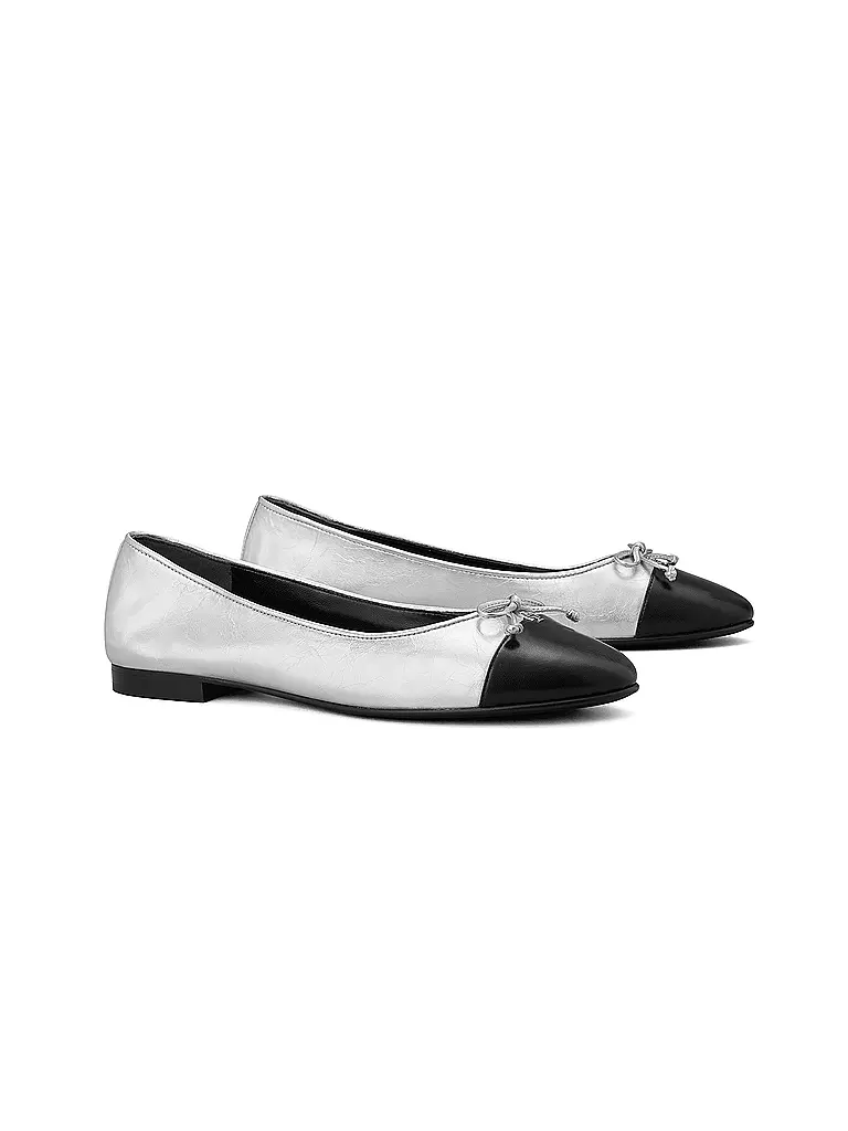 TORY BURCH Ballerina  silber