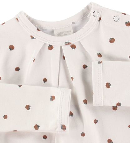 Smallstuff Kleid - Erdbeere - White/Hagebutte