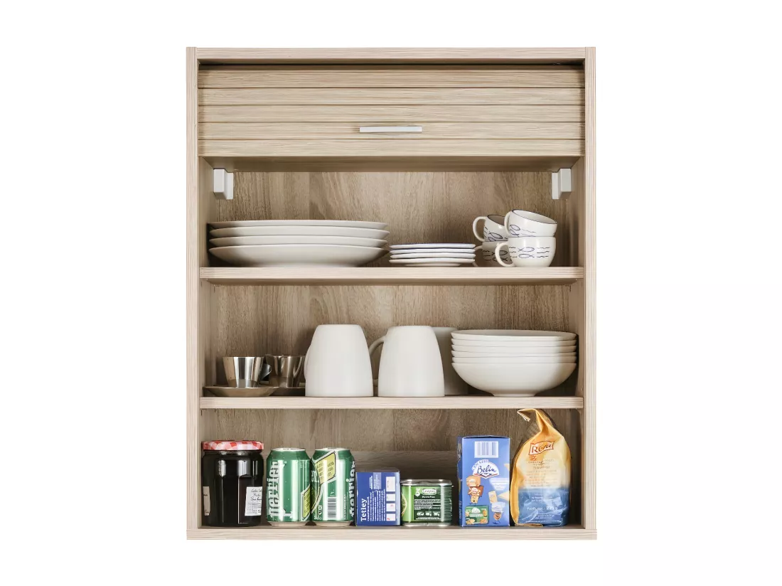 Meuble de rangement de cuisine L Chêne/Chêne - DANNIE
