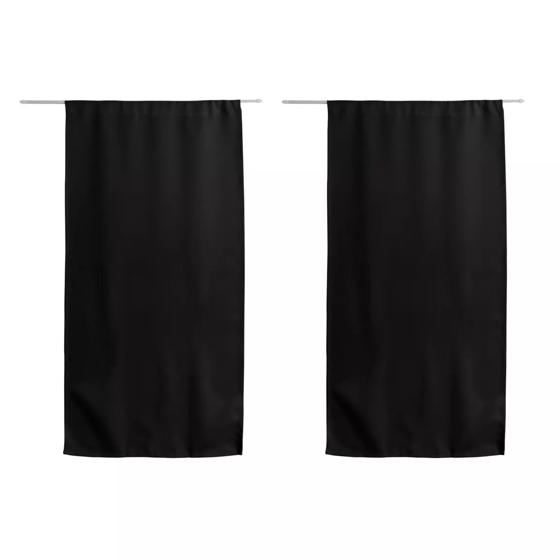 Rideau occultant passe-tringle (60 x 120 cm) Night Noir