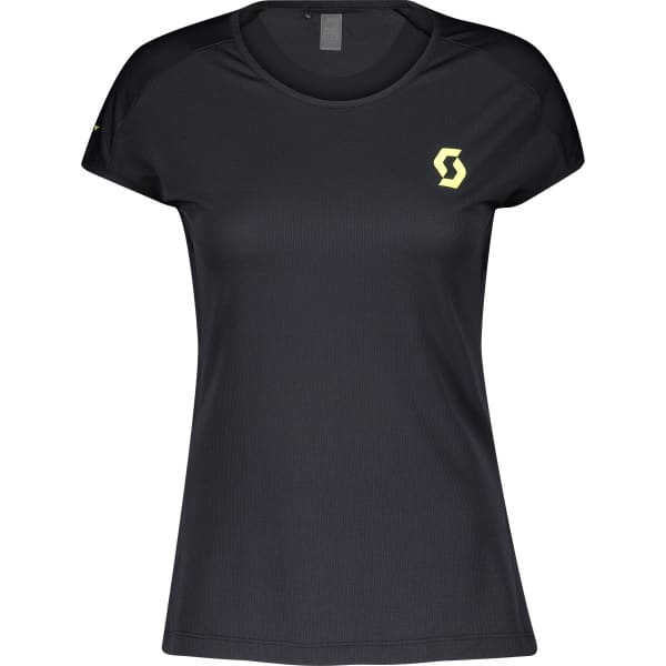 T-shirt running SCOTT SHIRT W'S RC RUN TEAM S/SL BLACK/YELLOW