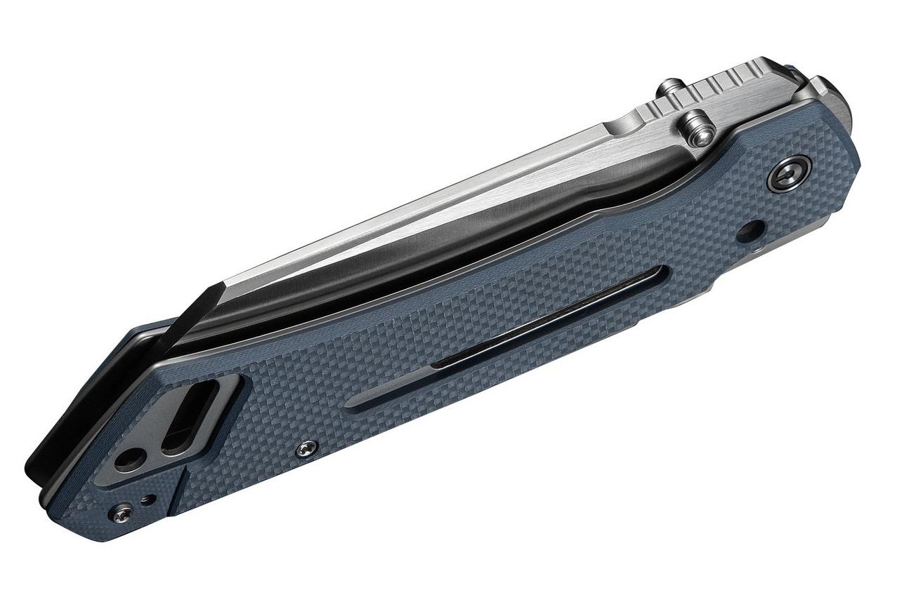 Civivi Buster FG C24052-2 Satin Nirto-V, Blue G10, zakmes, Snecx Tan design