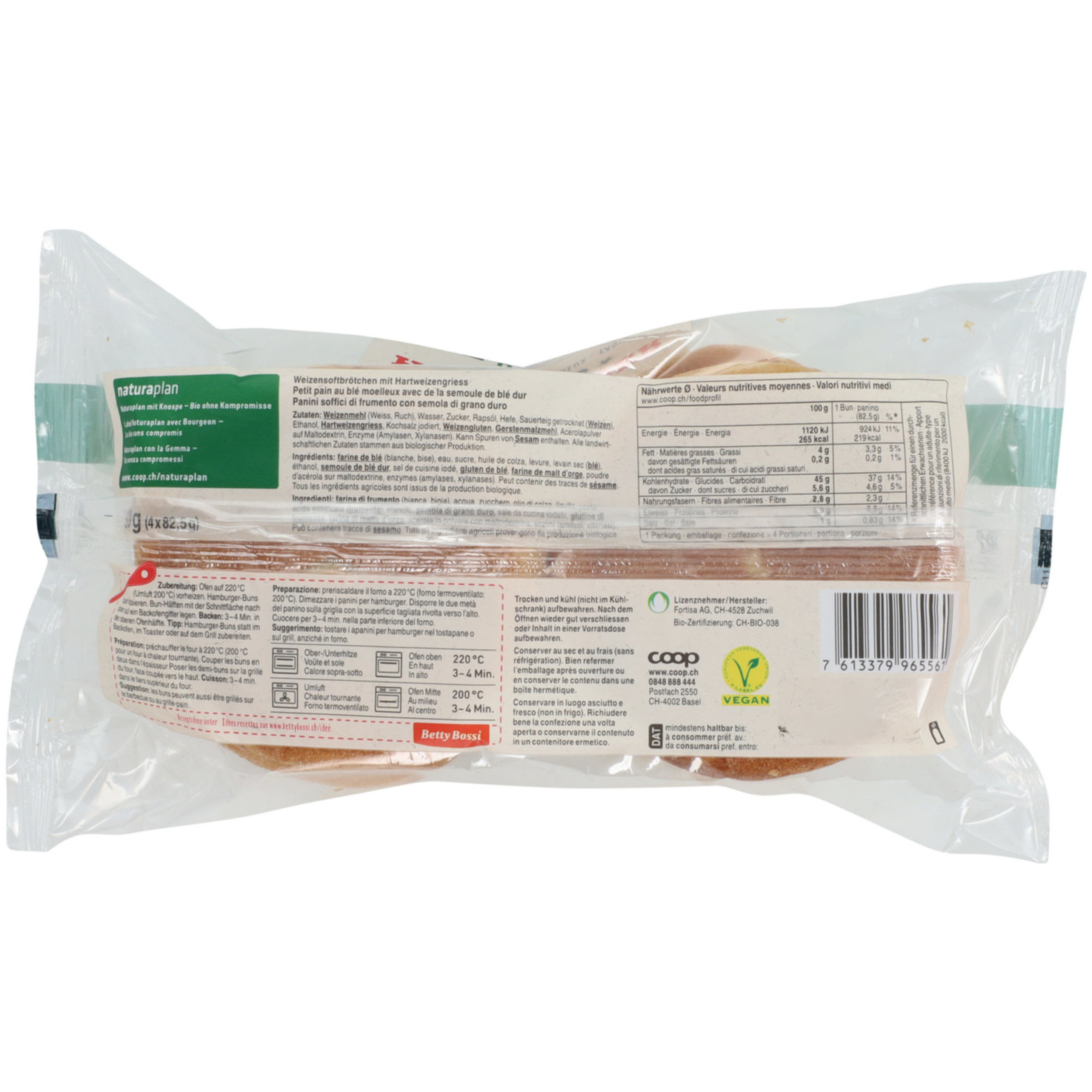 Naturaplan Bio Hamburger-Buns