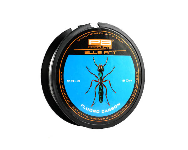 Bas de ligne PB Products Blue Ant Fluoro Fluoro Carbon 50 m (28 lbs)