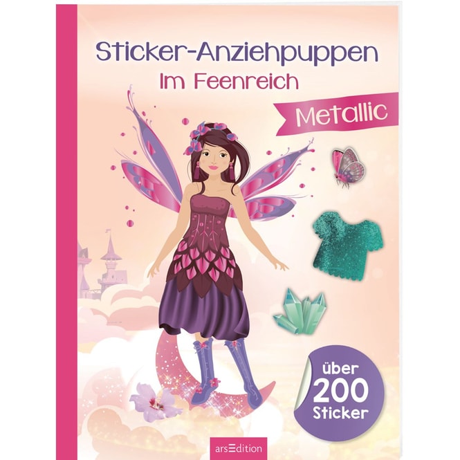 Sticker-Anziehpuppen - Im Feenreich - Metallic