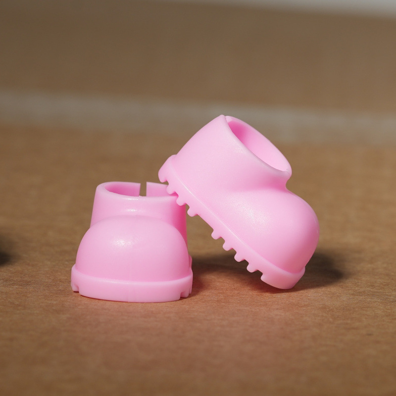 (1 Paar) Monsterhäschen Schuhe Puppen Zubehör Outfit Verkleidungs Accessoire - Rosa