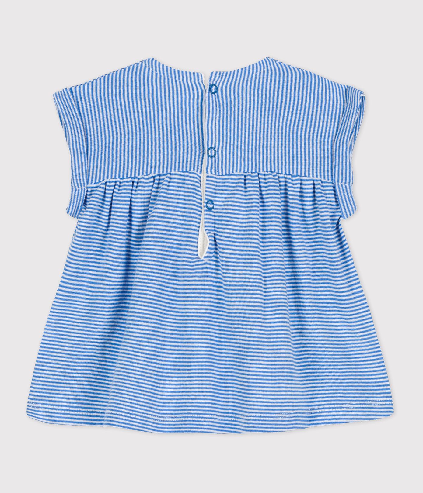Blouse manches courtes bébé en coton bio