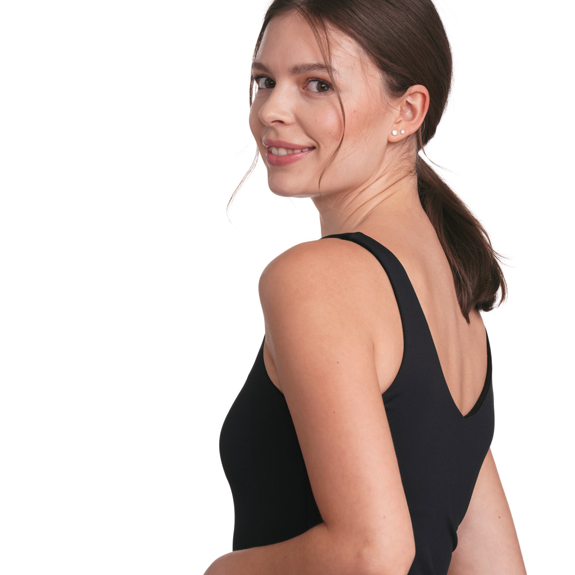 Gina Sports Damen Sport-Top mit BH schwarz