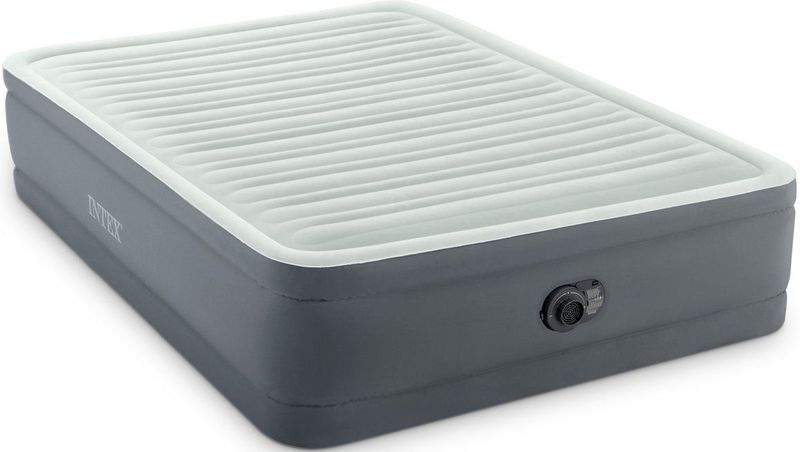 Intex - PremAire - Luchtbed - Wit en Grijs - 152x203x46 cm