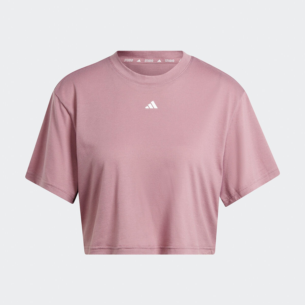 Camiseta cropped adidas Performance para estúdio de ioga