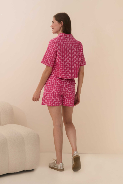 Lofty Manner roze dames blouse