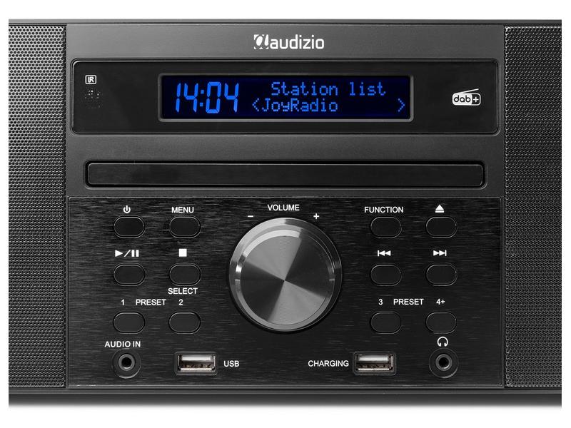 Audizio Radio/CD-Player Prato Schwarz DAB  Radio mit CD-Player
