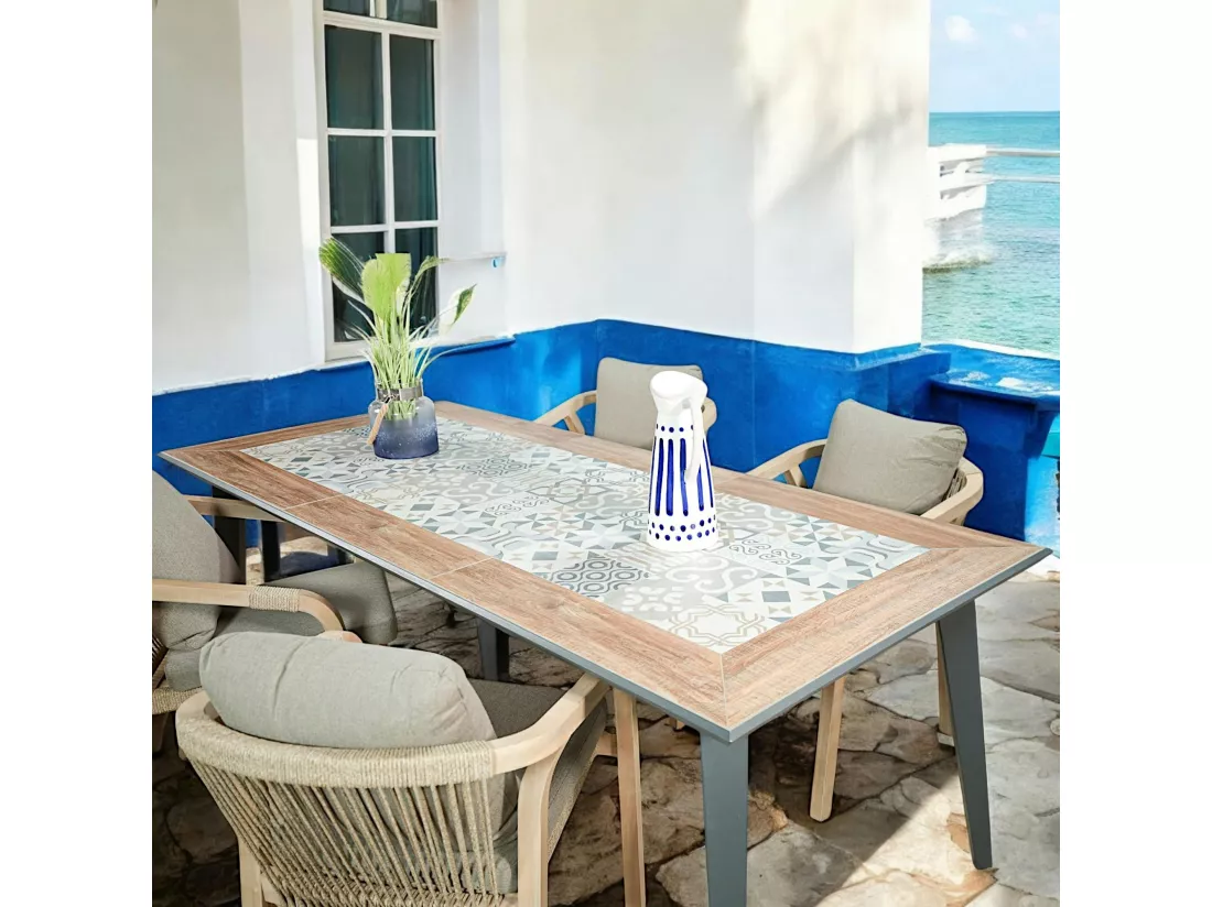 Table de jardin en céramique 213 cm GRENADE
