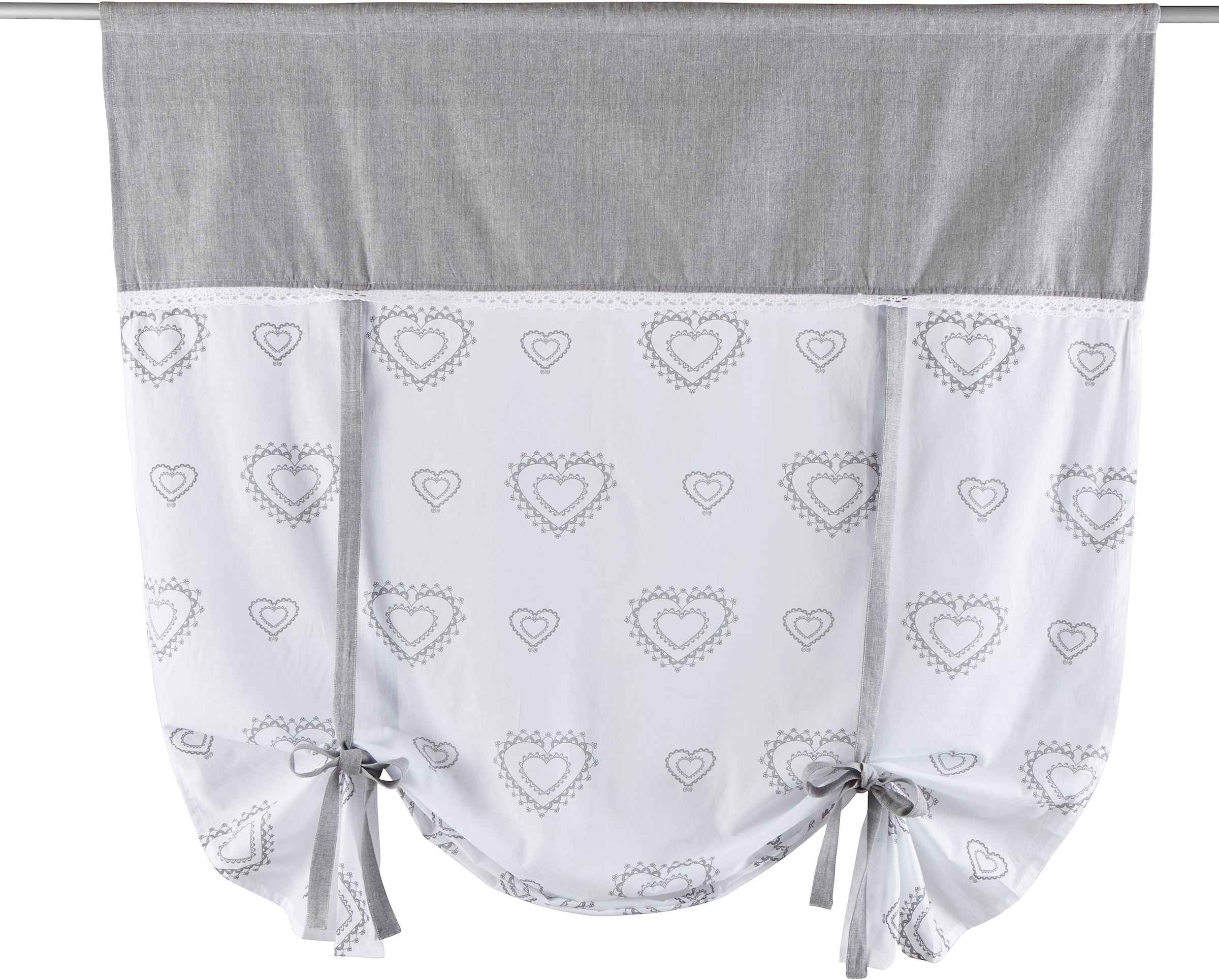 my home Gardine »Louis« Stangendurchzug 1 Stk. tlg. halbtransparent, einseitig bedruckt