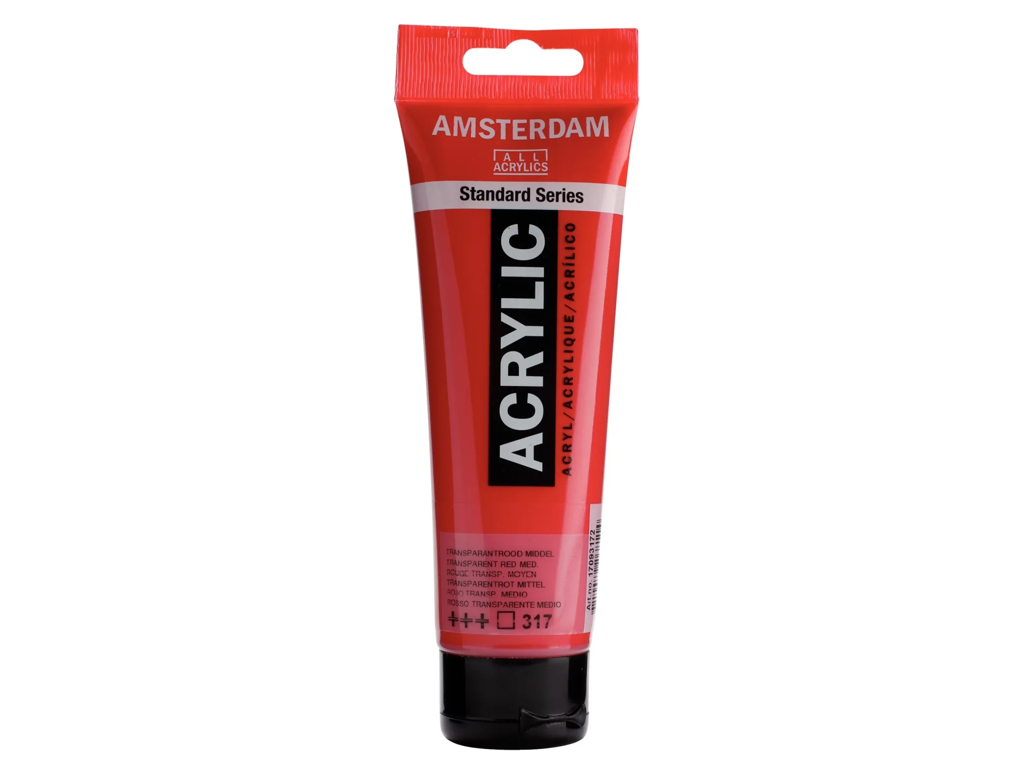 Amsterdam Standard Series Acrylic Tube Transparent Red Medium 317