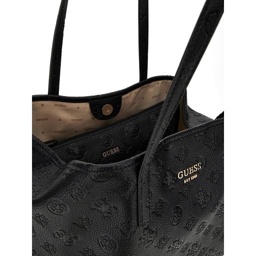 Guess Vikky II 2In1 Tote Bag, Black Logo