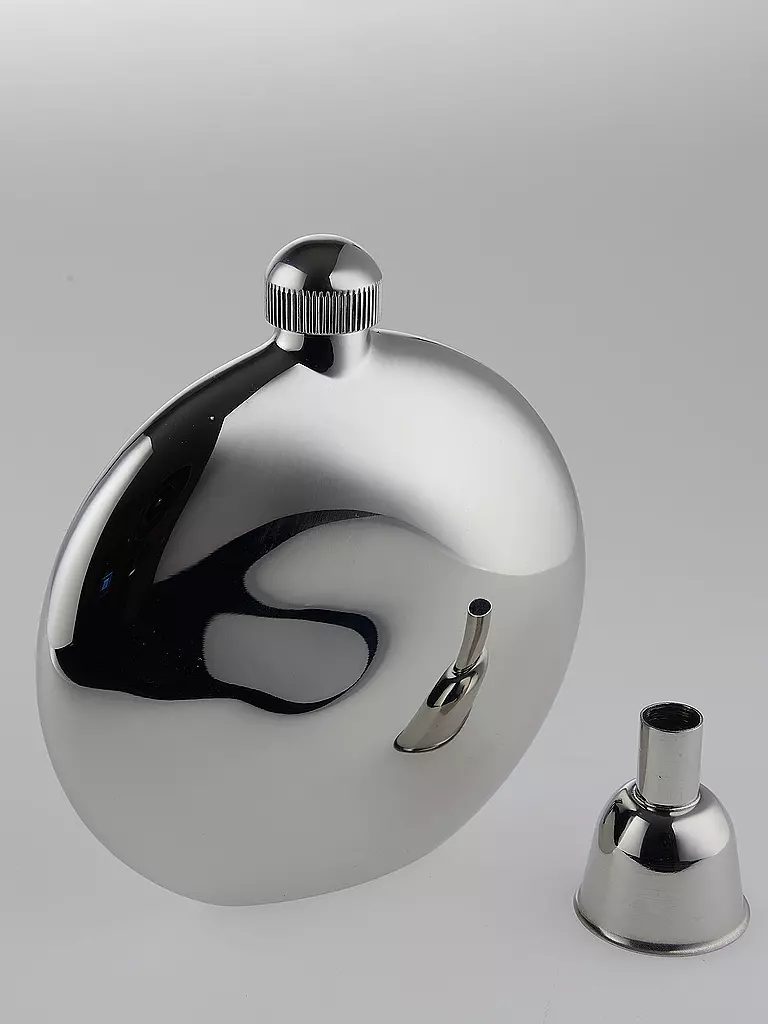 ALESSI Flachmann Shot Edelstahl silber