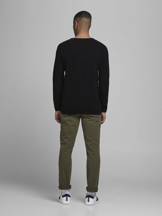 Jack & Jones JJEHILL KNIT CREW NECK NOOS Black