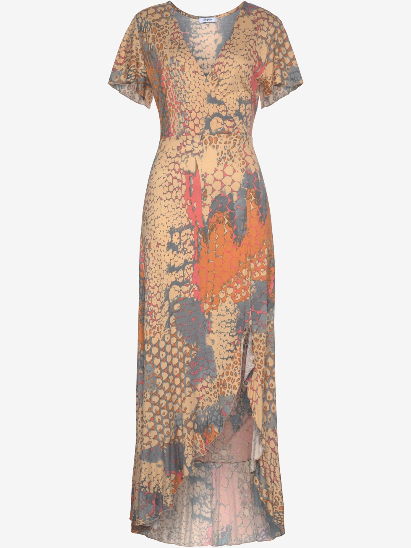 Robe longue encolure en v dégagée