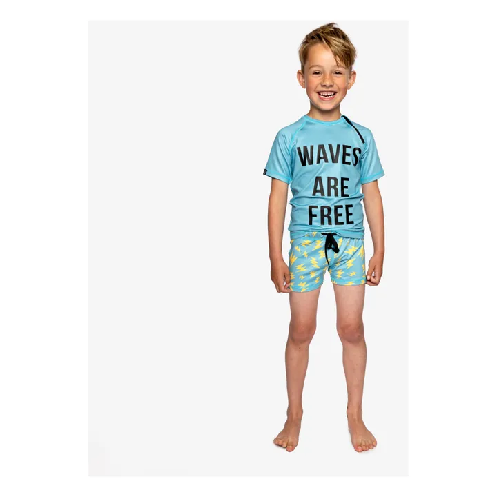 Beach & Bandits T-Shirt Anti-UV Waves | Turquoise