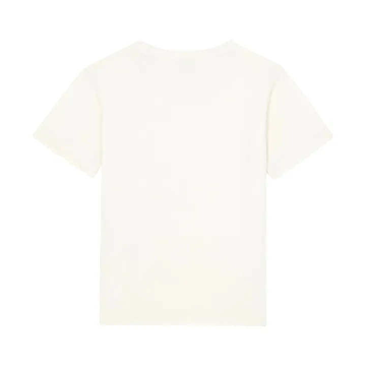 SMALLABLE BASICS T shirt Fille Manche Courte Coton Bio | Ecru