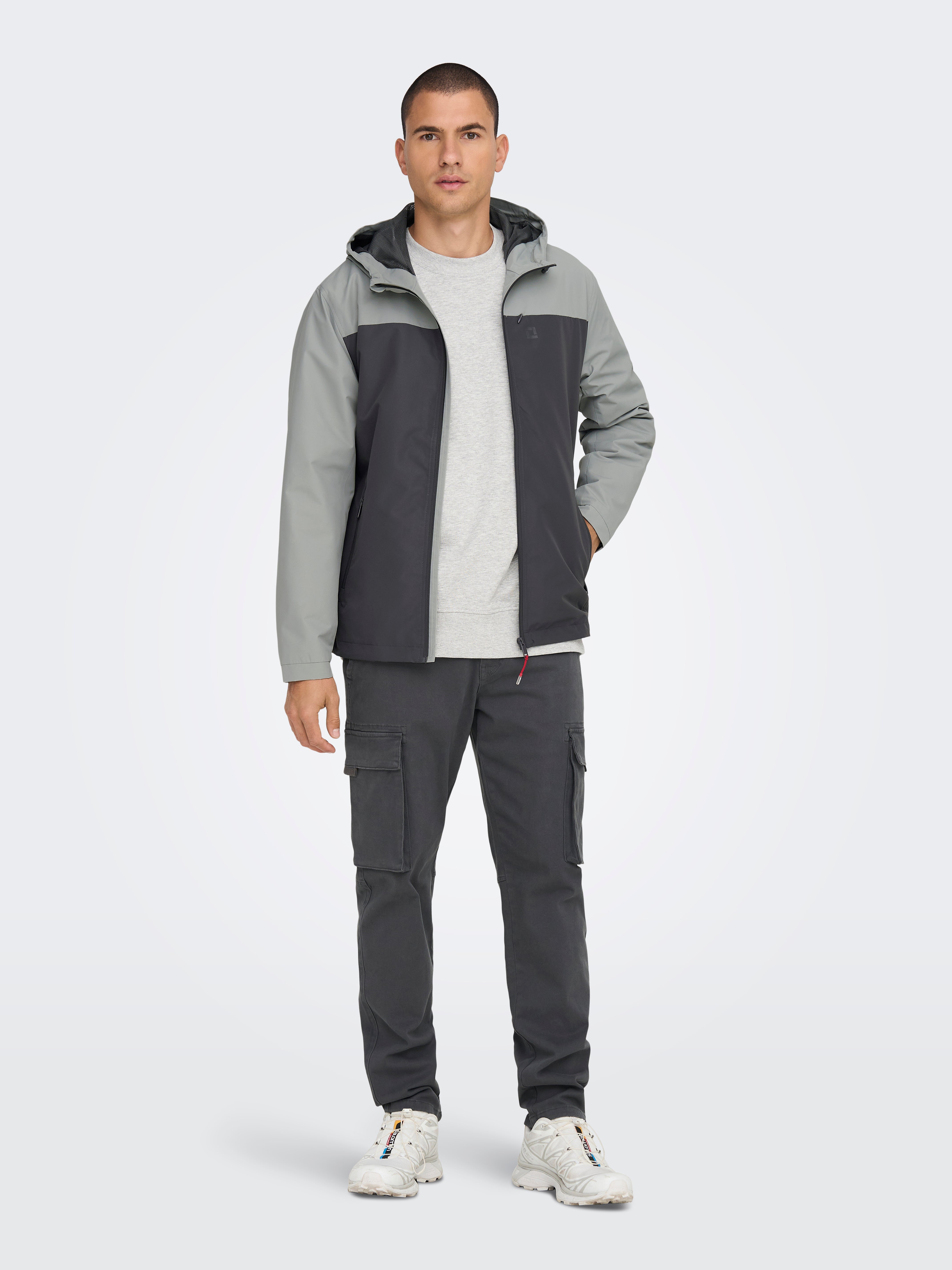 ONSMACK Jacke Grey Pinstripe
