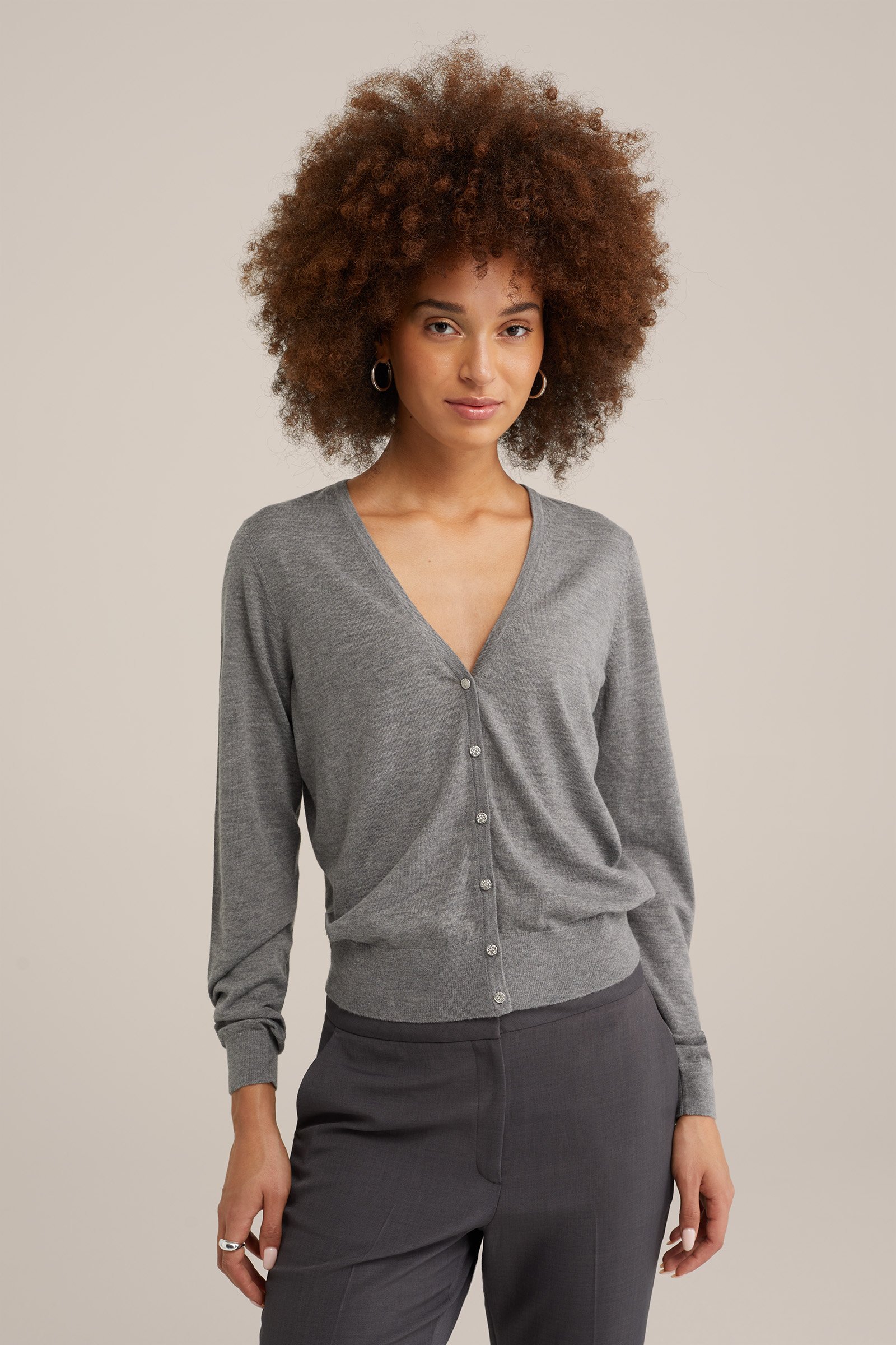 vest WE Fashion Lichtgrijs