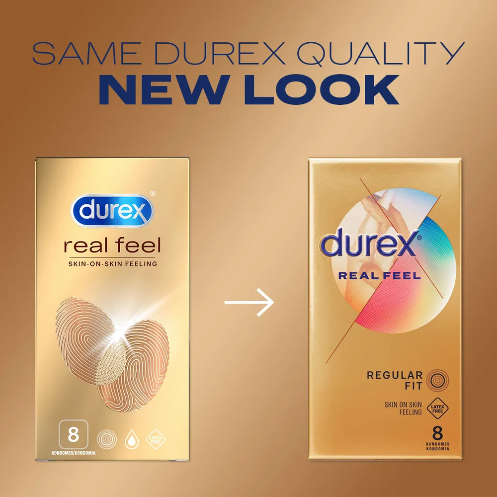 Durex Real Feel kondomer - 8 stk.