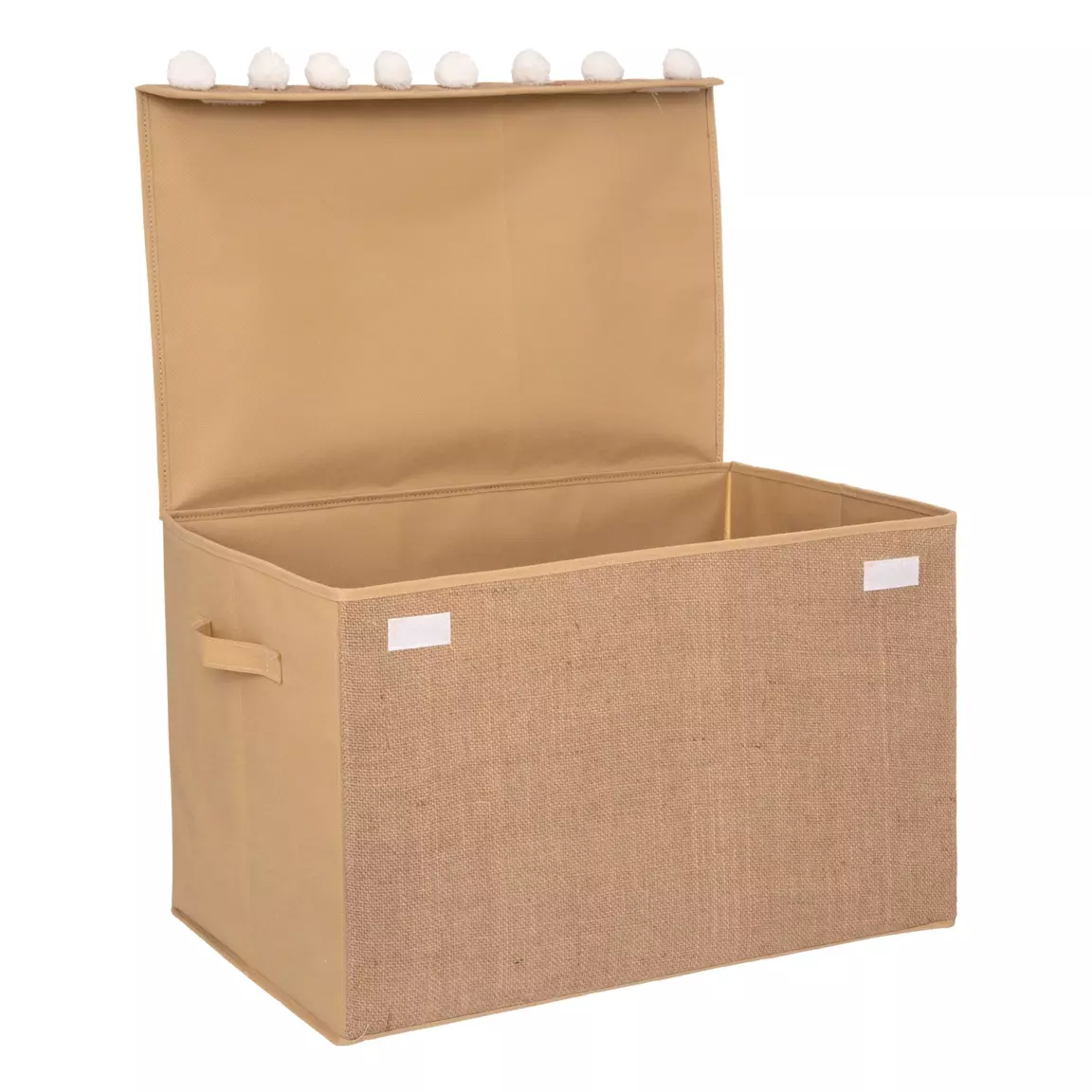 Coffre à jouets enfant jute pliant (57 x 36 cm) Elio Marron