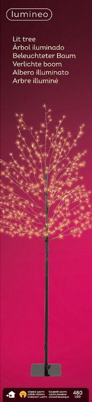 Decoratieve LED Boom - 150 cm - Warm Goudkleurige LEDs - IP44