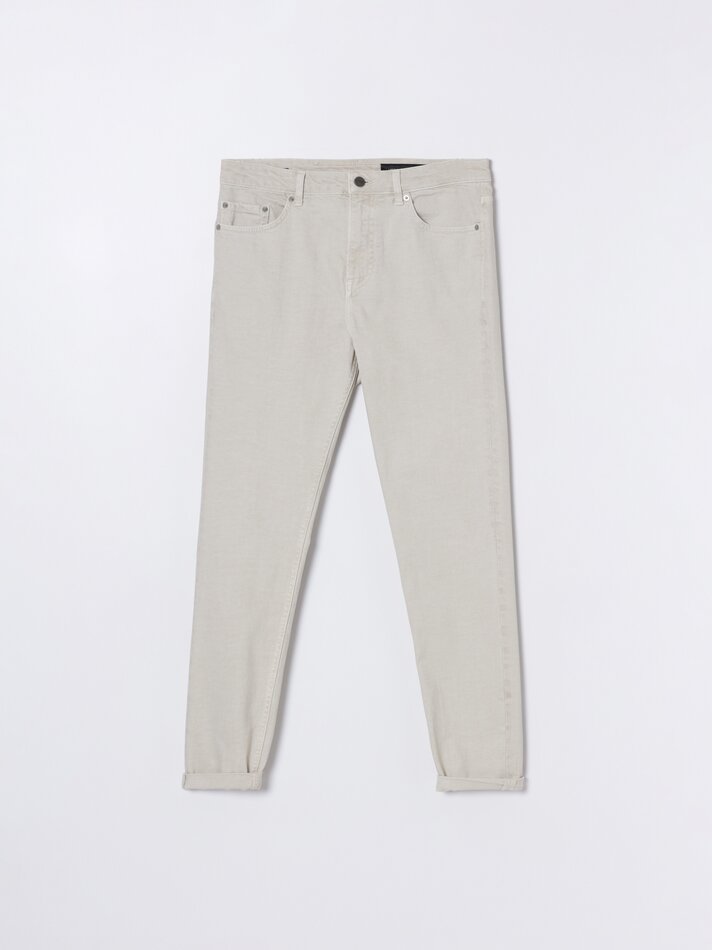 Calça jeans skinny - Cinza claro