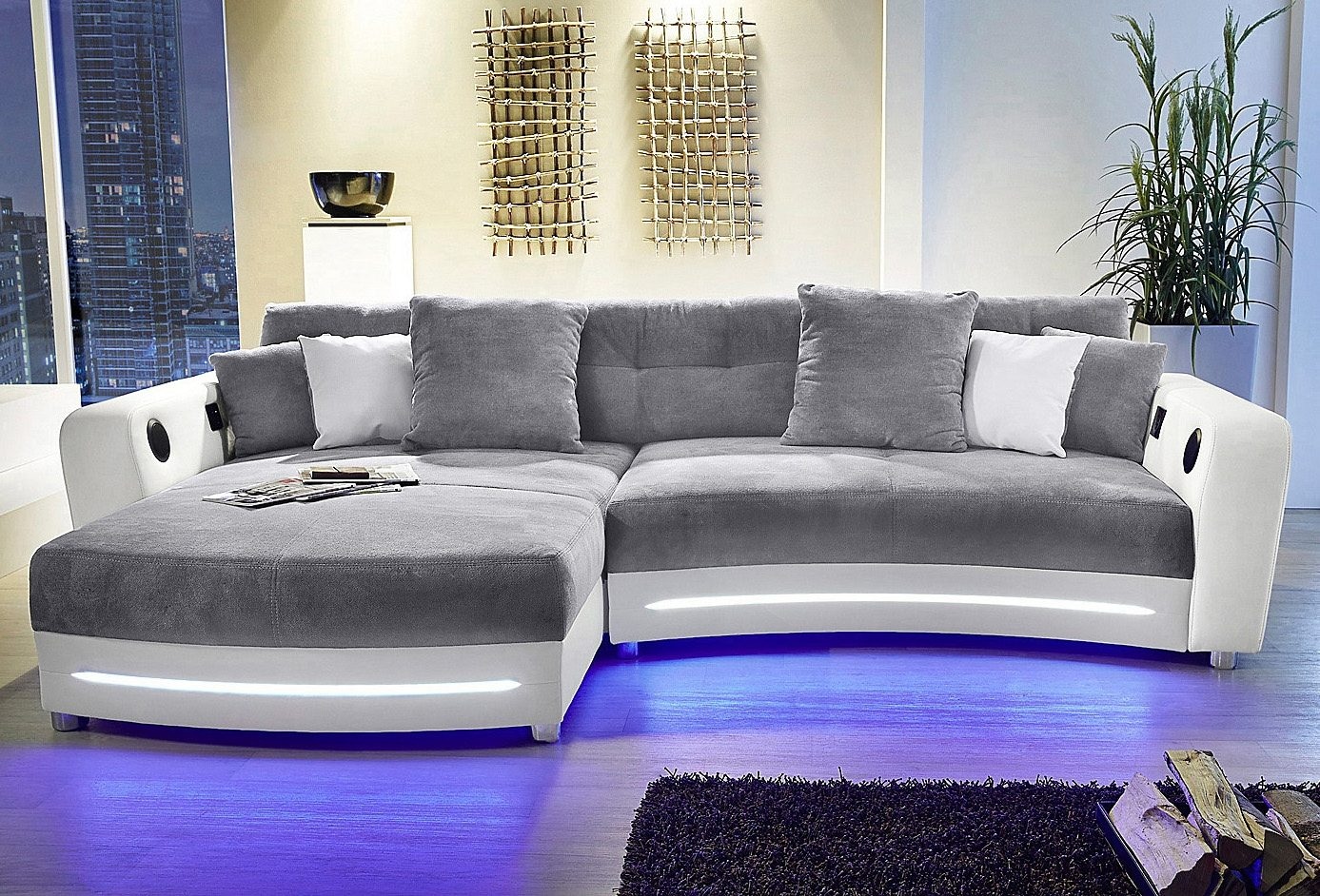 Jockenhöfer Gruppe Ecksofa »Laredo L-Form« inklusive RGB-LED-Beleuchtung und Bluetooth-Soundsystem