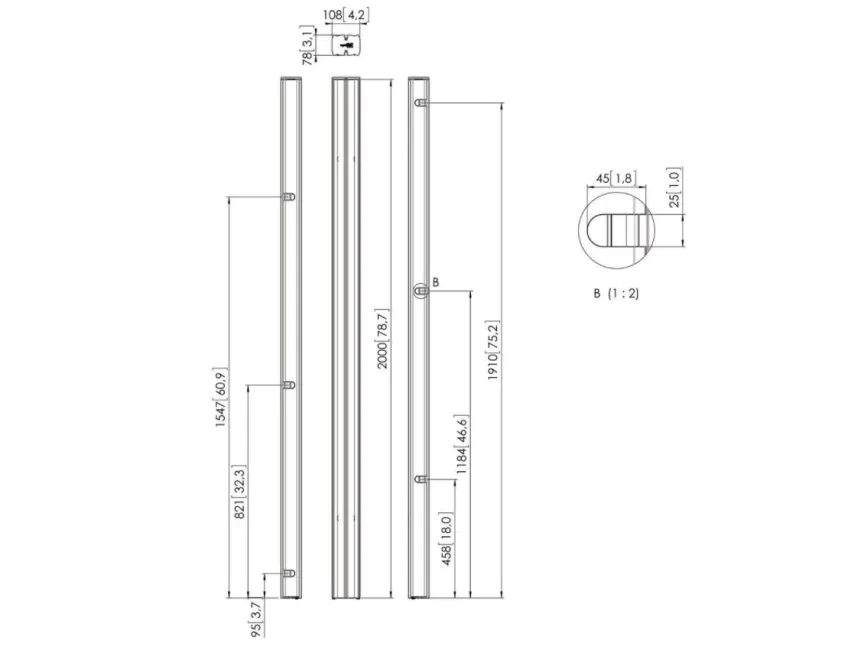 Vogel''s PUC 2720, 10,6 kg, 108 mm, 75 mm, 2000 mm, 2061 mm, 148 mm