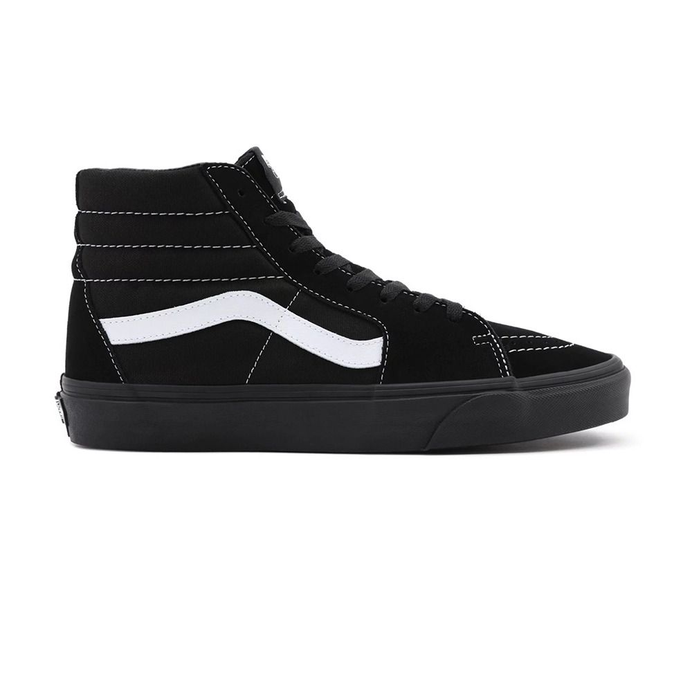 Vans SK8-HI - Sneakers (suede/canvas)blkblktrwht