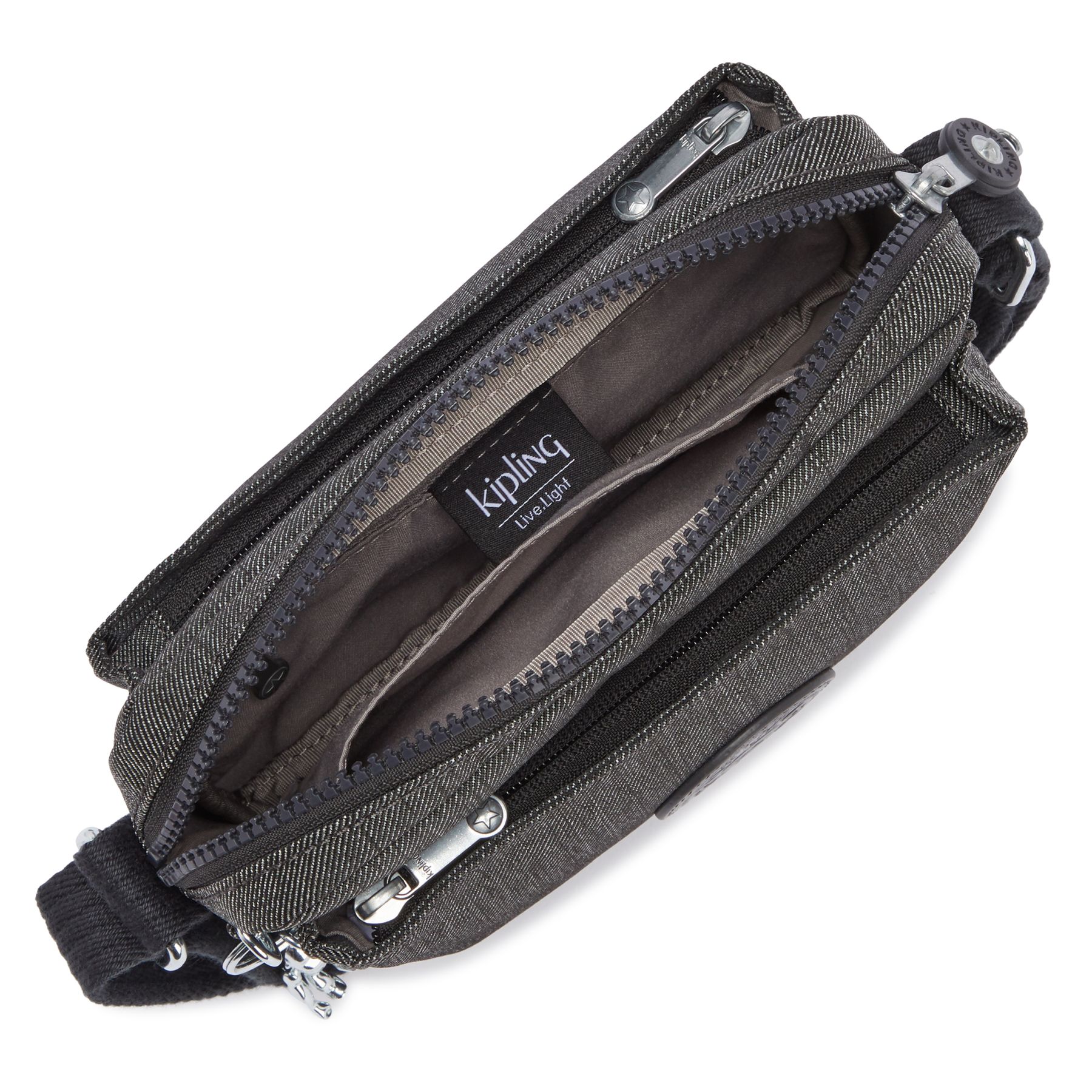 ABANU Mini Sac à Bandoulière avec Sangle Ajustable - Black Peppery
