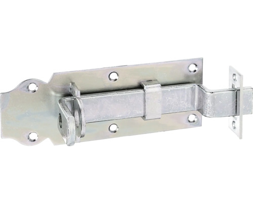 Slotschoot met vlakke kruk en sluitplaat 140 x 52 mm, verzinkt, diklaag gepassiveerd