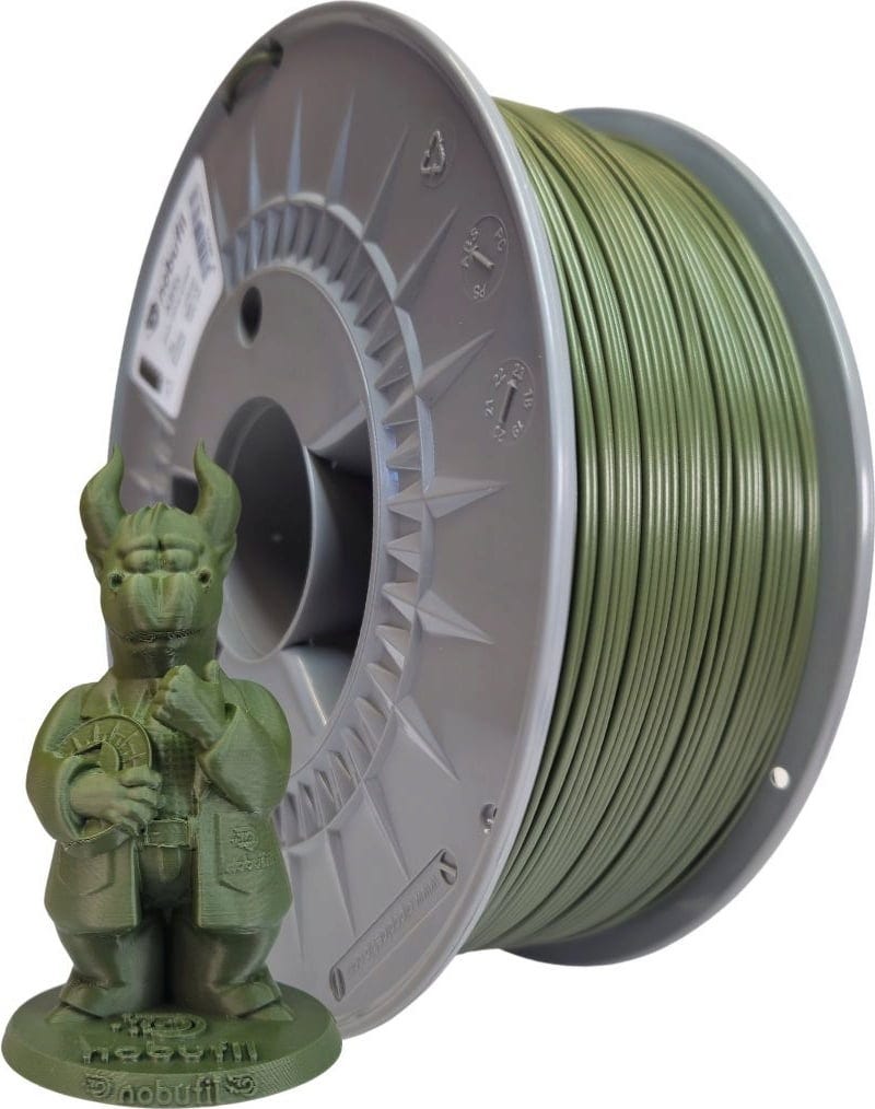 Nobufil  ABSx Matt Olive Green, 1,75 mm / 1000 g    ABS Filament aus recycelten Kunststoffen