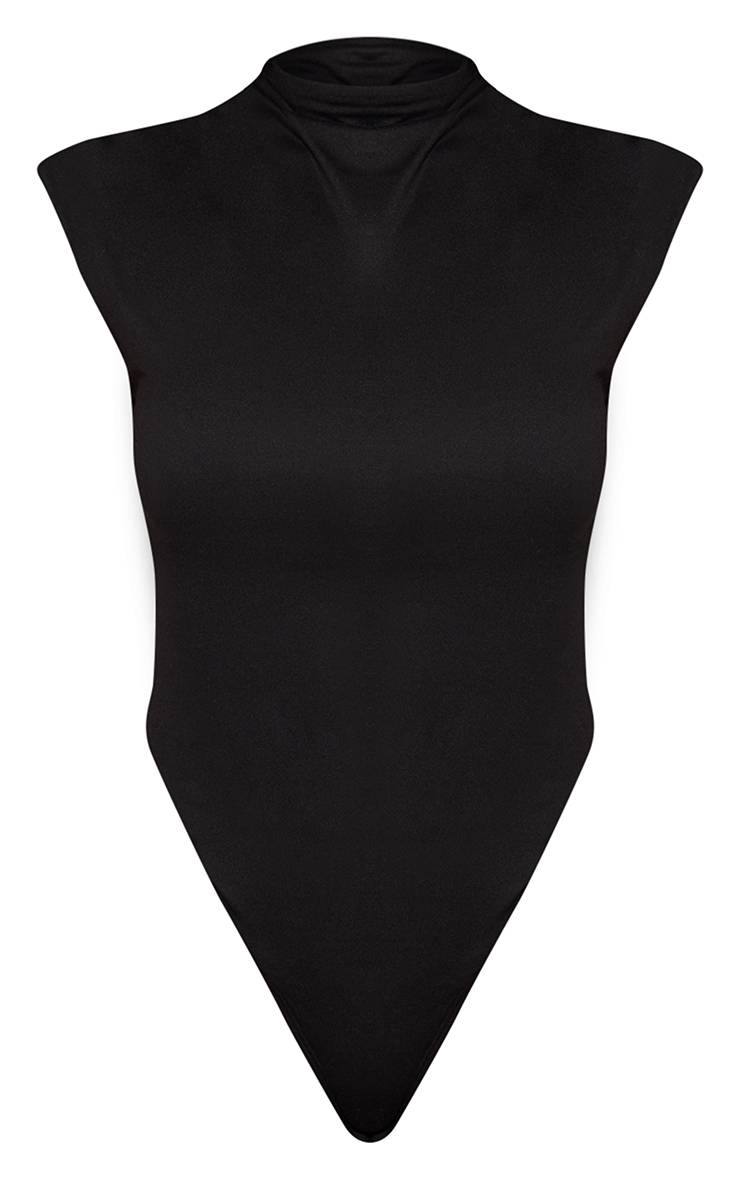 Noir Body Moulant À Col Bénitier Doux Au Toucher Et Dos Nu