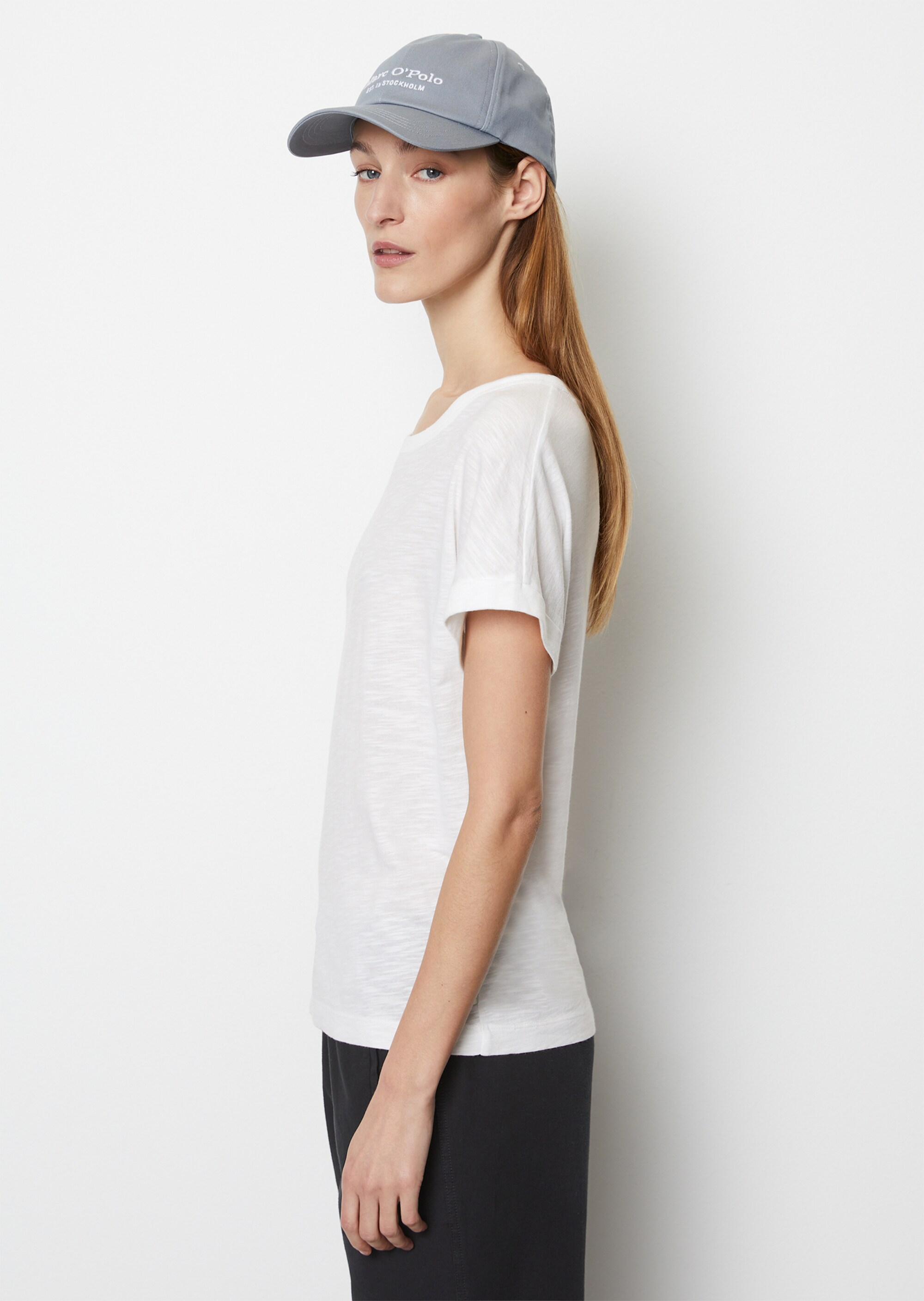 T-Shirt loose aus Slub-Jersey