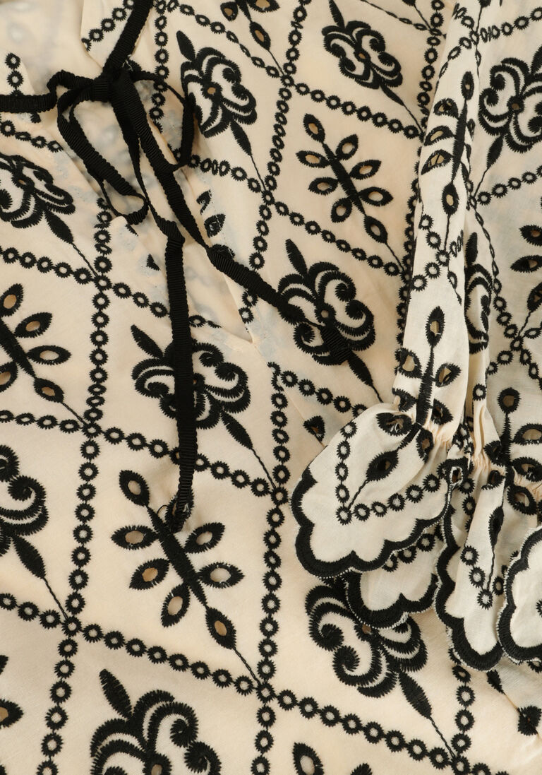 BRUUNS BAZAAR creme bruuns bazaar mini jurk lantana abama dress